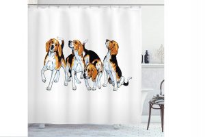 cortina baño beagle